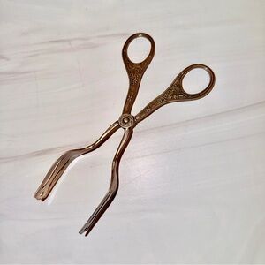 Antique Brass Tea Pastry Tongs | Sweden